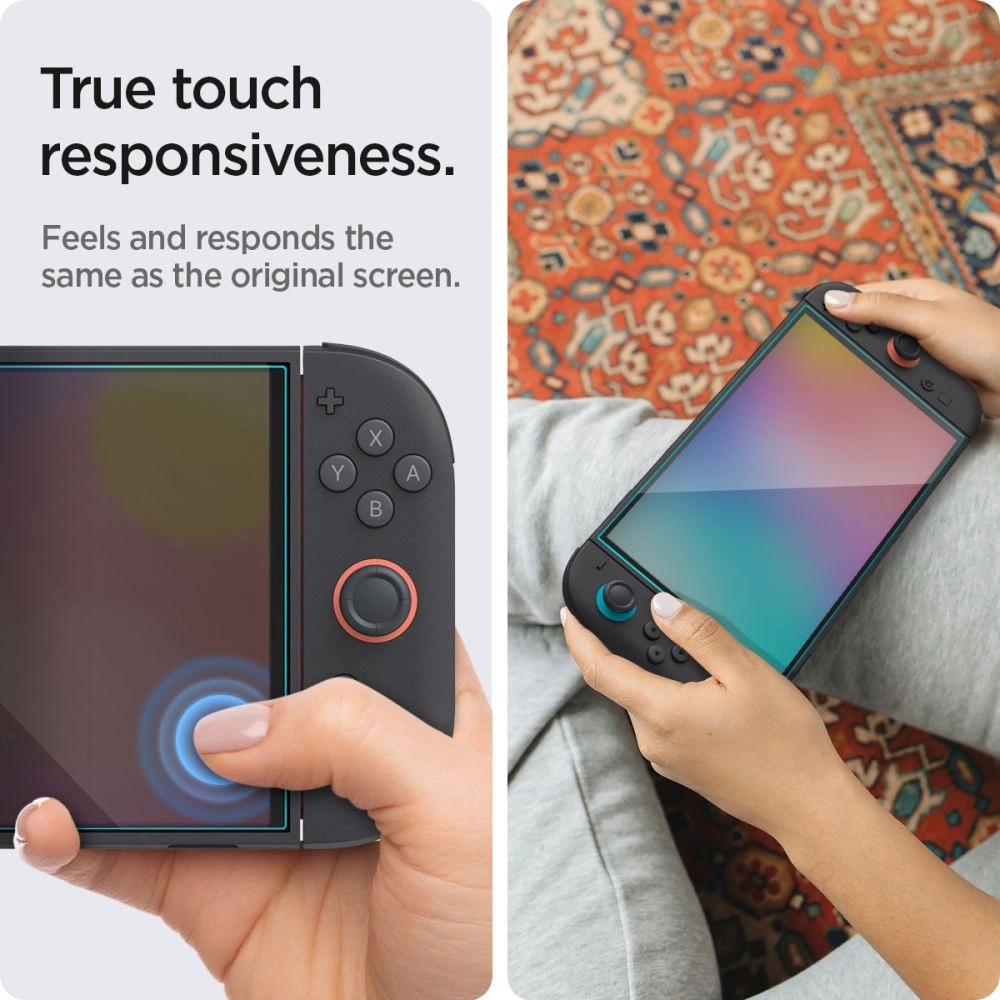 Tempered Glass Spigen Glas.TR EZ Fit 2-pack for Nintendo Switch 2eng