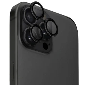Uniq Optix Aluminum Camera Lens Protector iPhone 16 Pro / 16 Pro Max with Applicator - Blackeng