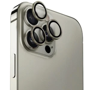 Uniq Optix Aluminum Camera Lens Protector iPhone 16 Pro / 16 Pro Max with applicator - titaniumeng