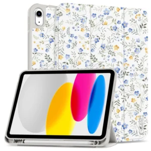 Tech-Protect SC Pen Case for iPad 10.9" 2022 (10th gen.) / 11" 2025 (11th gen.) - Daisies with Leaveseng
