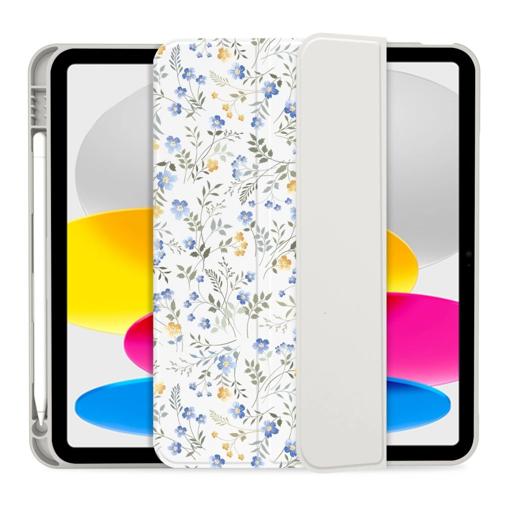 Tech-Protect SC Pen Case for iPad 10.9" 2022 (10th gen.) / 11" 2025 (11th gen.) - Daisies with Leaveseng