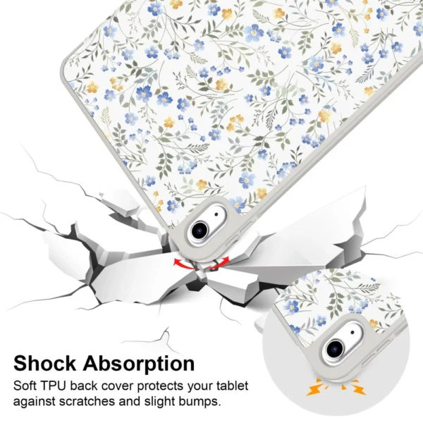 Tech-Protect SC Pen Case for iPad 10.9" 2022 (10th gen.) / 11" 2025 (11th gen.) - Daisies with Leaveseng