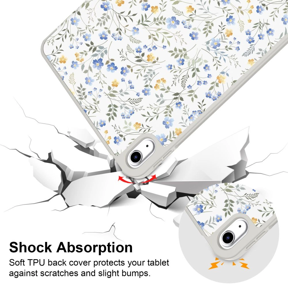 Tech-Protect SC Pen Case for iPad 10.9" 2022 (10th gen.) / 11" 2025 (11th gen.) - Daisies with Leaveseng
