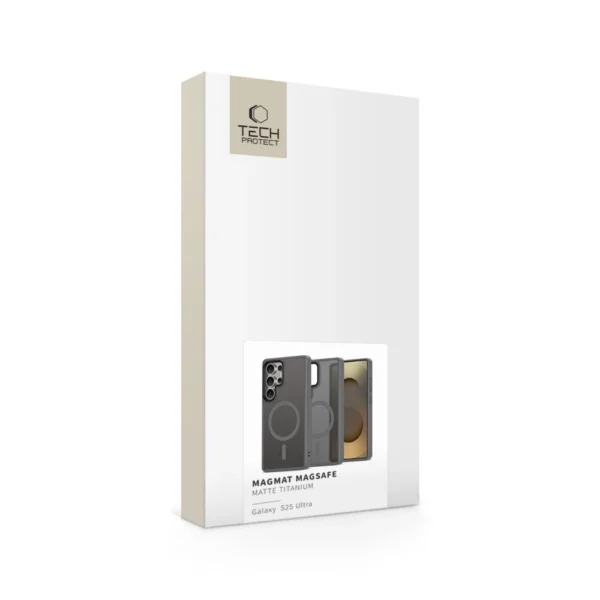 Tech-Protect MagMat MagSafe Case for Samsung Galaxy S25 Ultra - Clear Grayeng