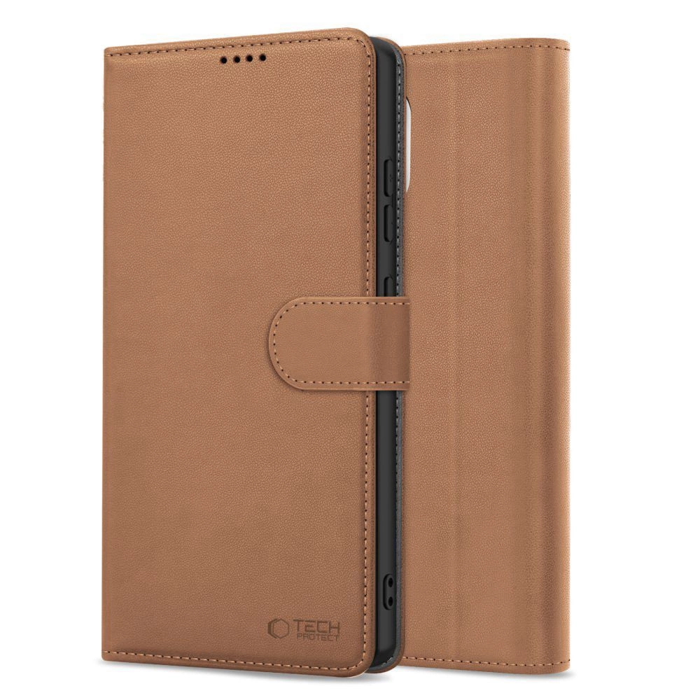 Tech-Protect Wallet Case for iPhone 16e - Browneng