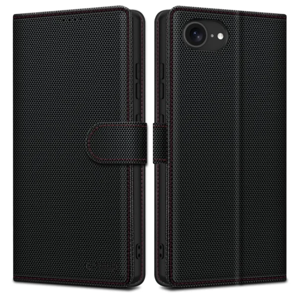 TECH-PROTECT WALLET RS IPHONE 16E BLACK/RED Tech-Protect Wallet case for iPhone 16e - blackeng