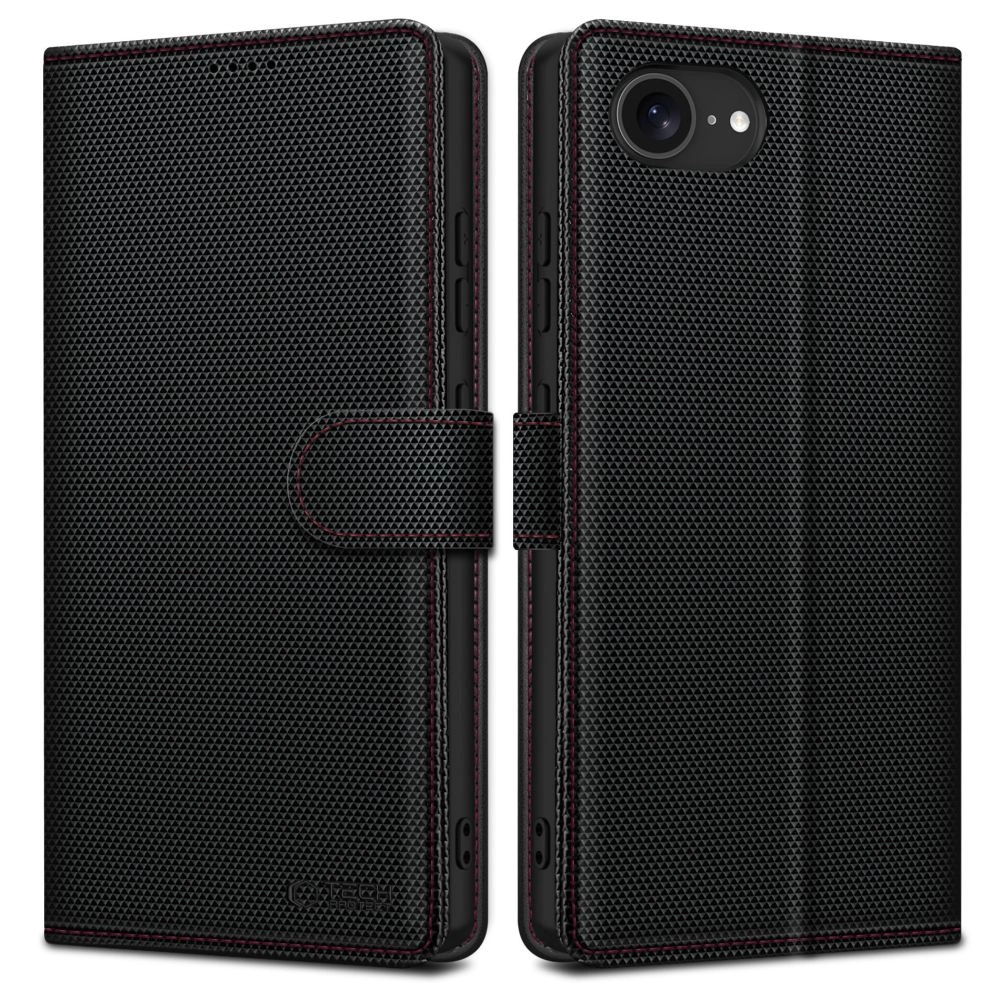 TECH-PROTECT WALLET RS IPHONE 16E BLACK/RED Tech-Protect Wallet case for iPhone 16e - blackeng