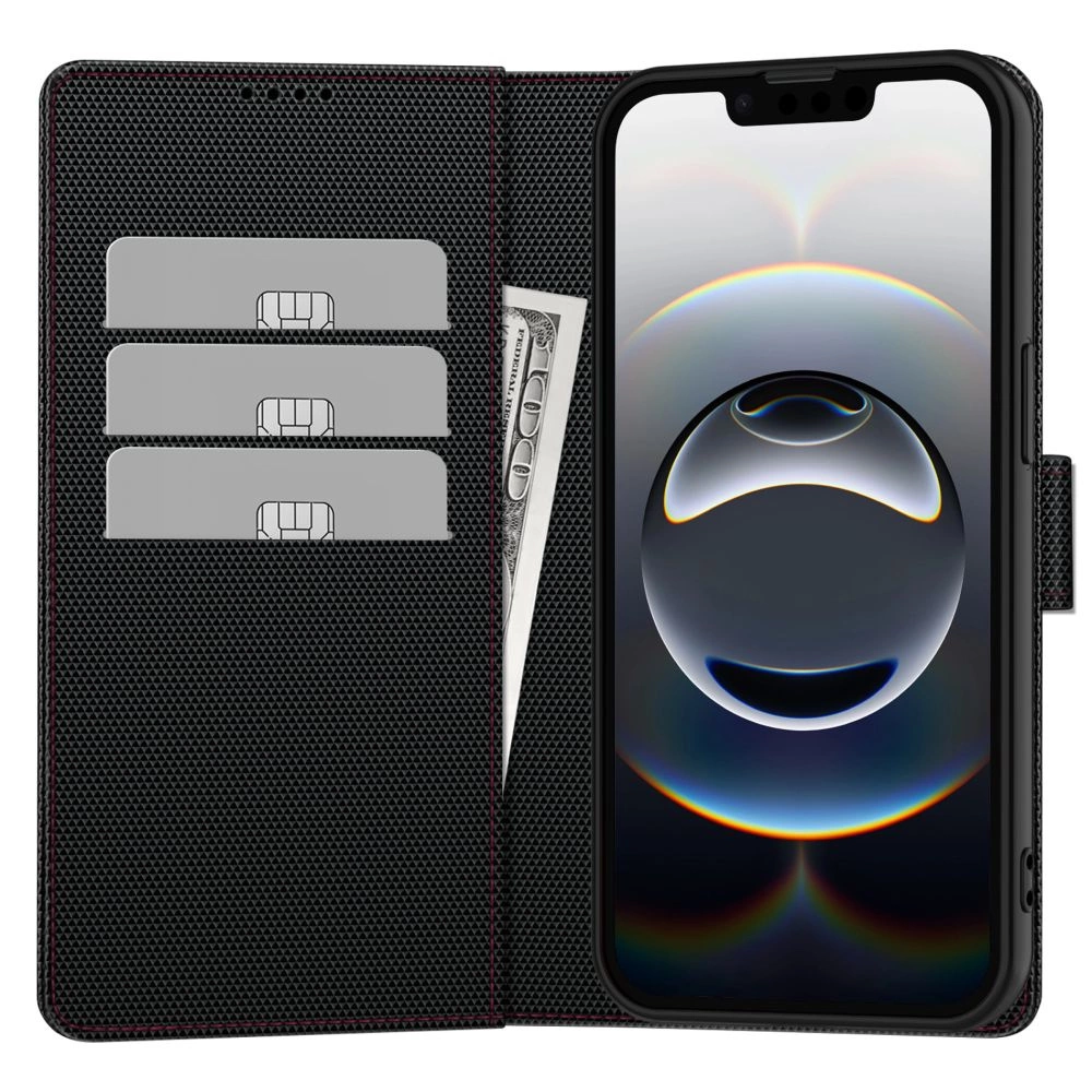 TECH-PROTECT WALLET RS IPHONE 16E BLACK/RED Tech-Protect Wallet case for iPhone 16e - blackeng