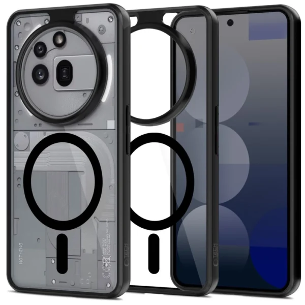 Tech-Protect MagMat MagSafe Case for Nothing Phone 3A Pro - Clear Blackeng