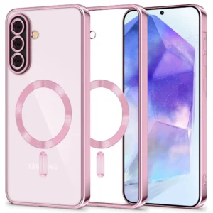 Tech-Protect MagFlex MagSafe Case for Samsung Galaxy A56 5G - Clear Pinkeng
