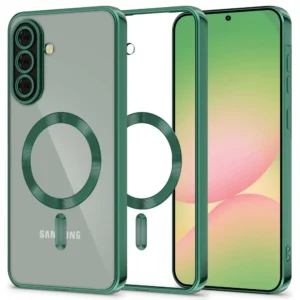 Tech-Protect MagFlex MagSafe Case for Samsung Galaxy A56 5G - Clear Greeneng