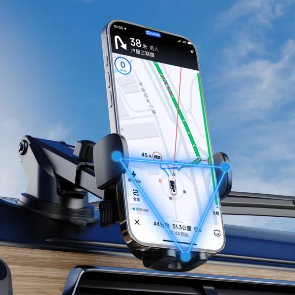 Dudao F2N smartphone holder for 360° air vent - blackeng