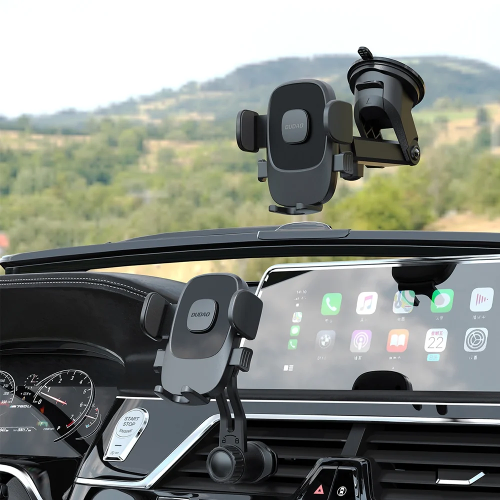 Dudao F2N smartphone holder for 360° air vent - blackeng