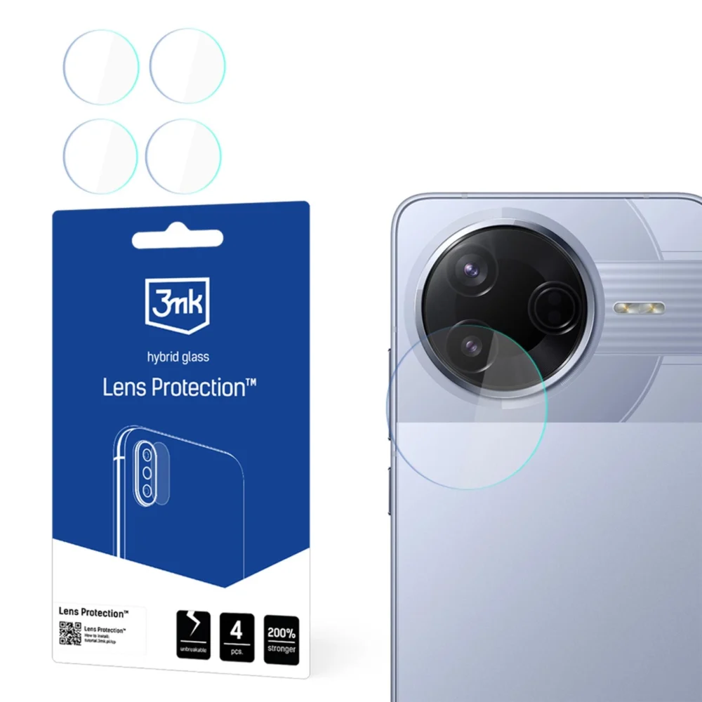 Hybrid Glass for Camera Lens 3mk Lens Protection for Xiaomi Poco F7 Proeng