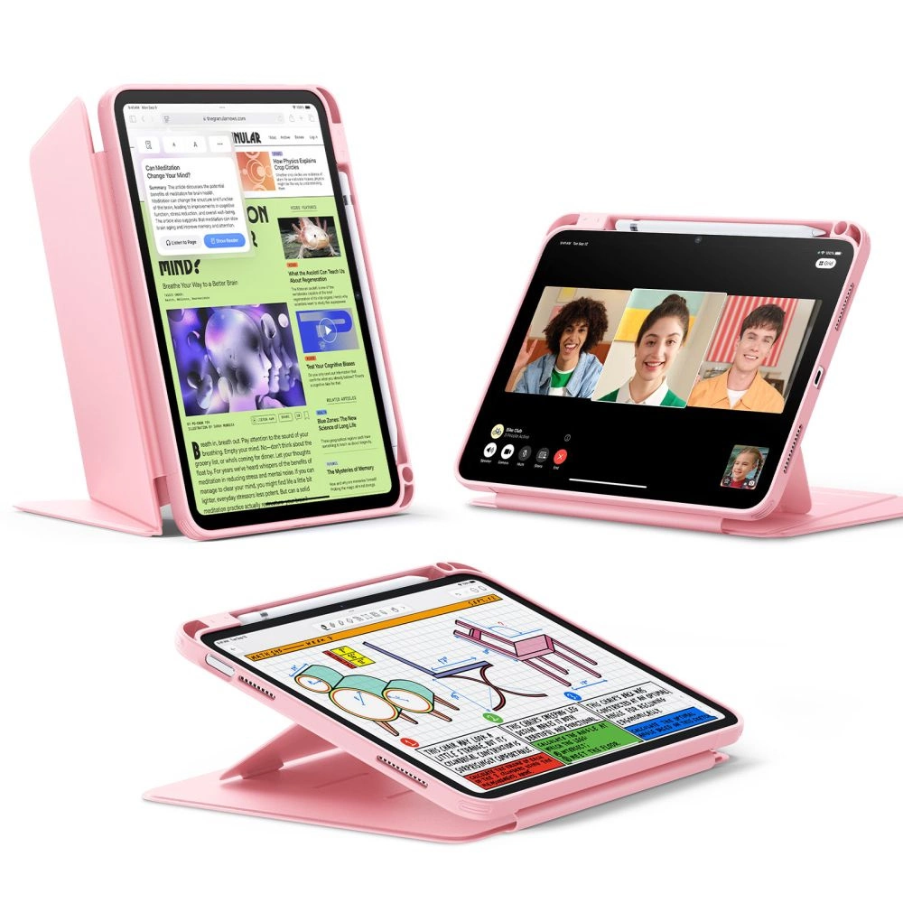 ESR Flip Hybrid Case for iPad 10.9" 2022 (10th gen.) / 11" 2025 (11th gen.) - Pinkeng