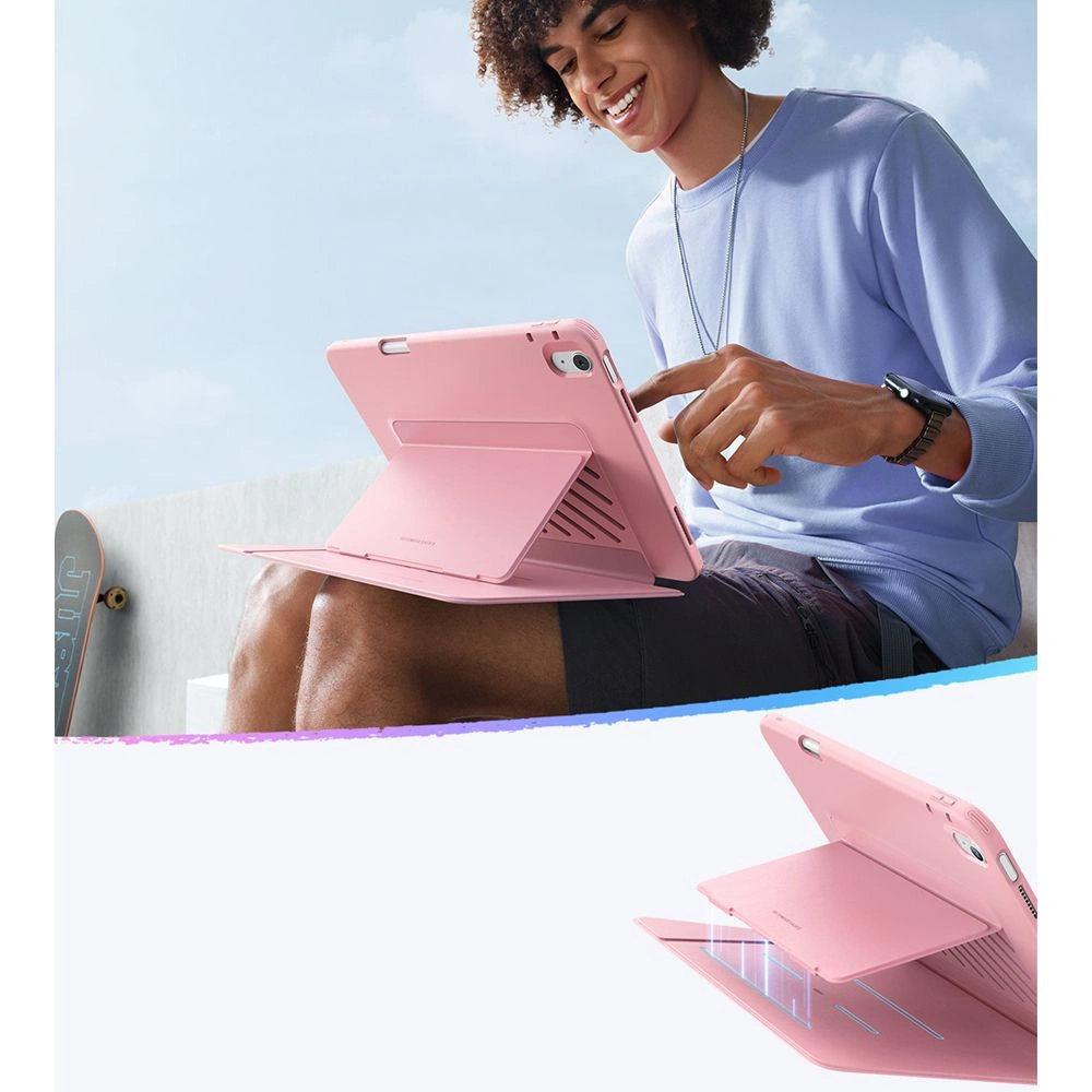 ESR Flip Hybrid Case for iPad 10.9" 2022 (10th gen.) / 11" 2025 (11th gen.) - Pinkeng