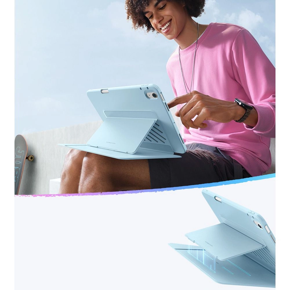ESR Flip Hybrid Case for iPad 10.9" 2020-2022 (4th / 5th gen.) / 11" 2024-2025 (6th / 7th gen.) - Blueeng