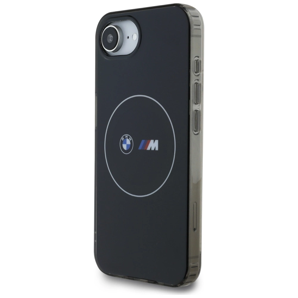 BMW IML Metal White Circle MagSafe iPhone 16e Case - Blackeng