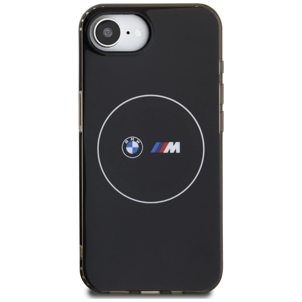 BMW IML Metal White Circle MagSafe iPhone 16e Case - Blackeng