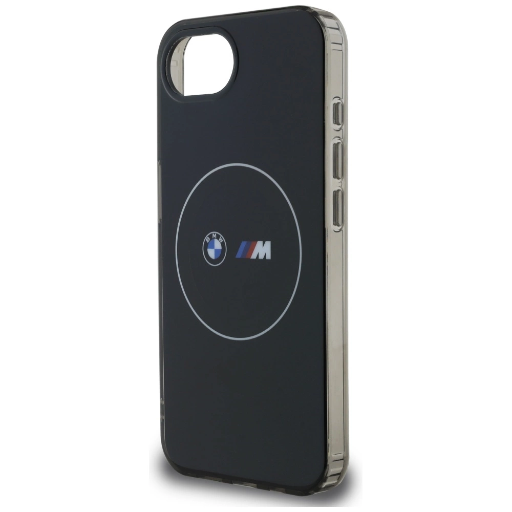 BMW IML Metal White Circle MagSafe iPhone 16e Case - Blackeng