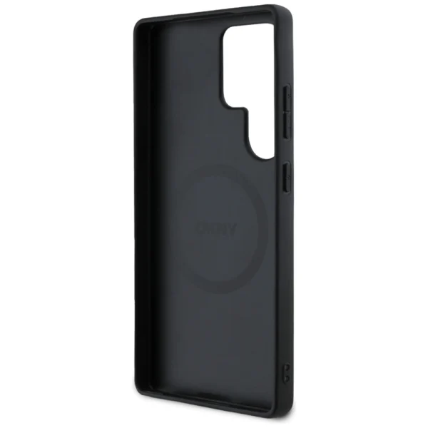DKNY Leather Checkered Pattern MagSafe Case for Samsung Galaxy S25 Ultra - Grayeng