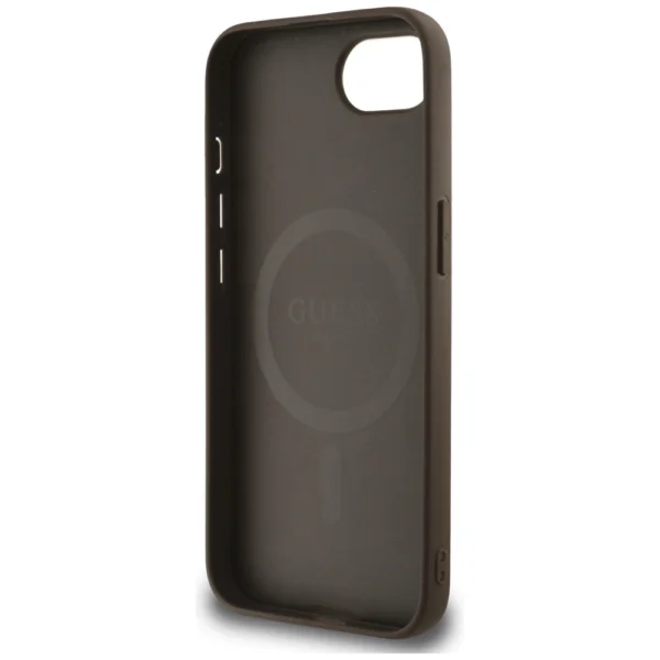 Guess 4G Flowers Print MagSafe case for iPhone 16e - browneng