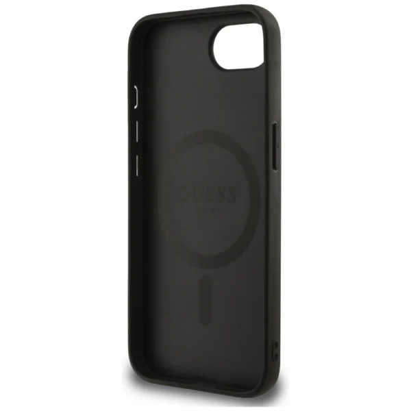 Guess 4G Flowers Print MagSafe case for iPhone 16e - blackeng