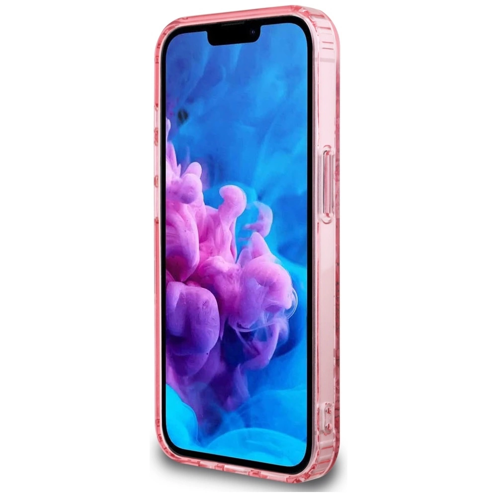 Guess IML Flowers MagSafe iPhone 16e Case - Pinkeng