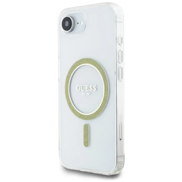Guess IML Glitter Circle MagSafe iPhone 16e Case - Cleareng
