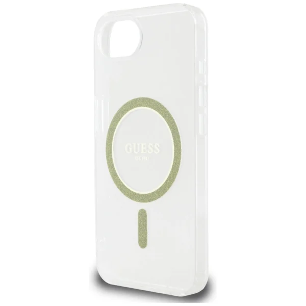 Guess IML Glitter Circle MagSafe iPhone 16e Case - Cleareng