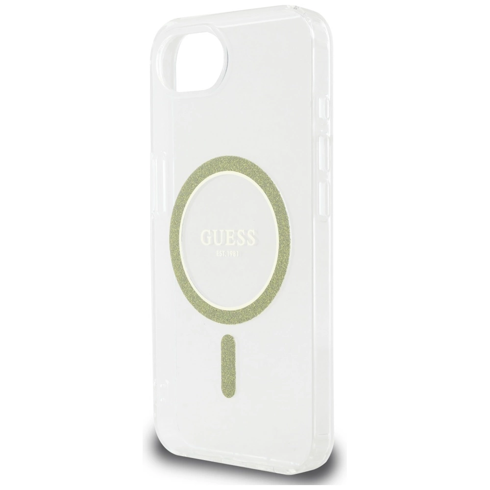 Guess IML Glitter Circle MagSafe iPhone 16e Case - Cleareng