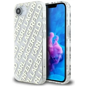 Karl Lagerfeld IML Repeat Logo iPhone 16e Case - Goldeng