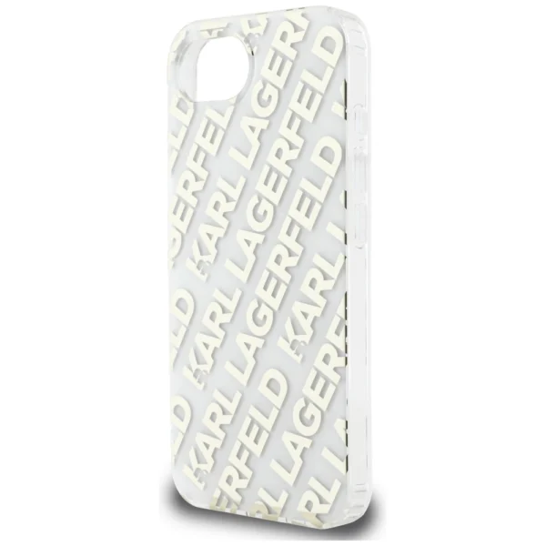 Karl Lagerfeld IML Repeat Logo iPhone 16e Case - Goldeng