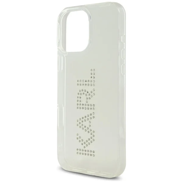 Karl Lagerfeld IML Rhinestones Logo iPhone 16 Pro Case - Cleareng