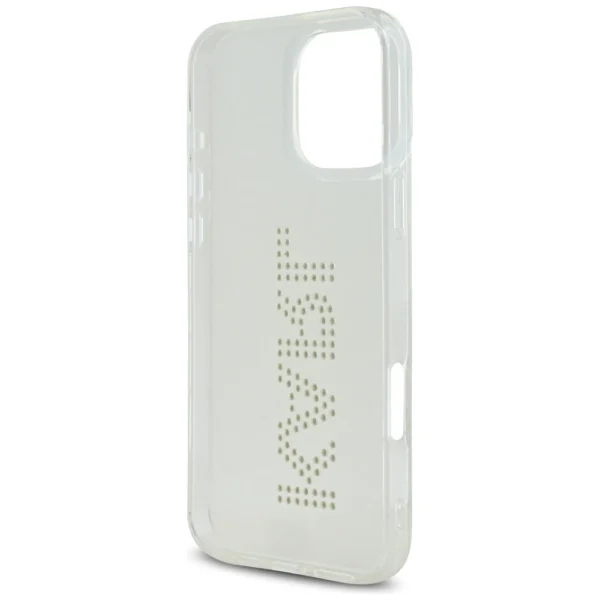 Karl Lagerfeld IML Rhinestones Logo iPhone 16 Pro Case - Cleareng