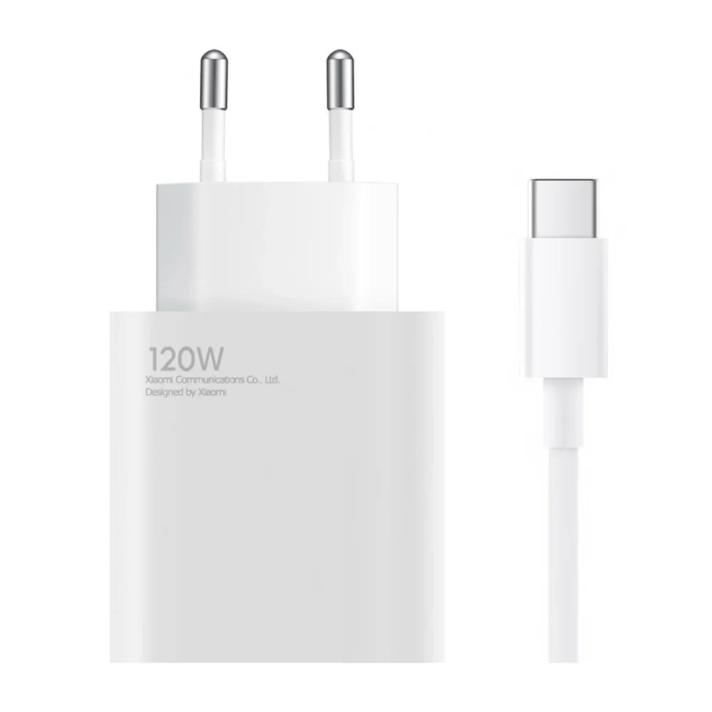 Xiaomi BHR9462EU 120W 6A USB-A Wall Charger with USB-C Cable - Whiteeng
