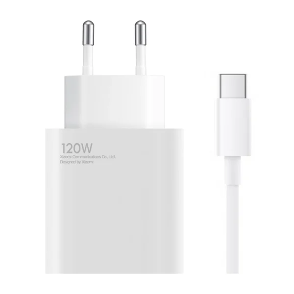 Xiaomi BHR9462EU 120W 6A USB-A Wall Charger with USB-C Cable - Whiteeng