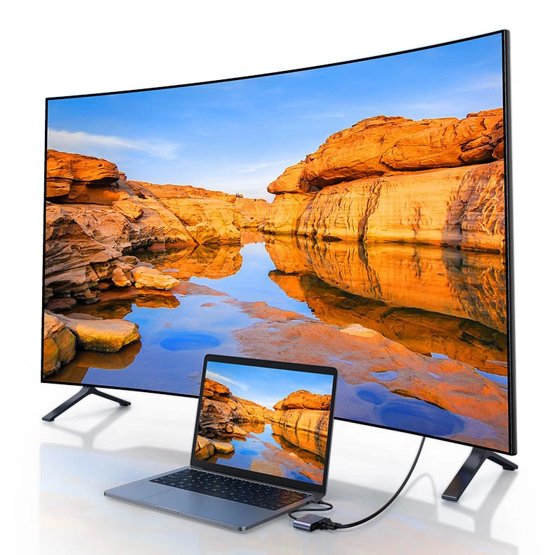 Ugreen CM449 USB - HDMI 1.3 (1920x1080 60Hz), VGA 1.2 (1920x1080 60Hz) adapter - grayeng