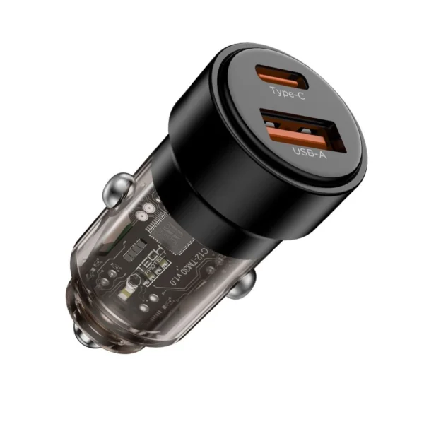 CC03 2-port PD75W car charger - blackeng