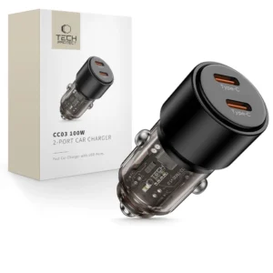 CC03 2-port PD100W car charger - blackeng