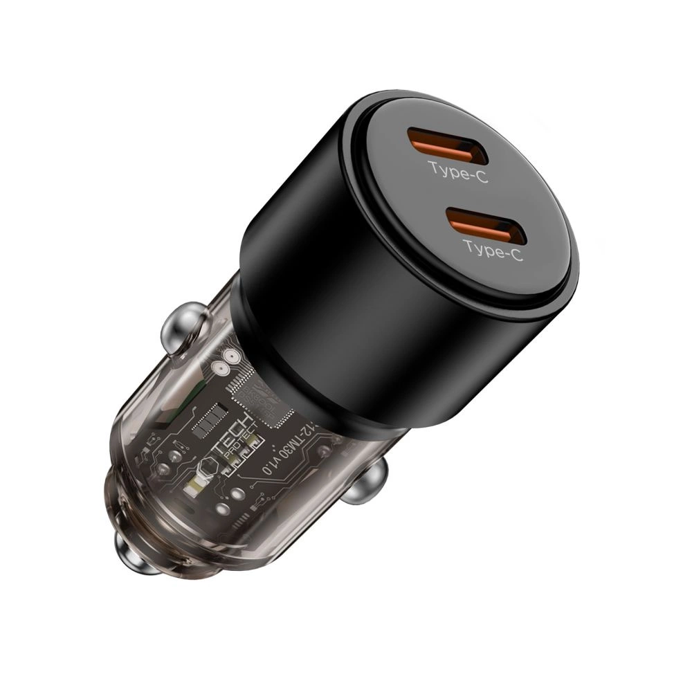 CC03 2-port PD100W car charger - blackeng