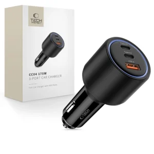 CC04 3-port PD175W car charger - blackeng