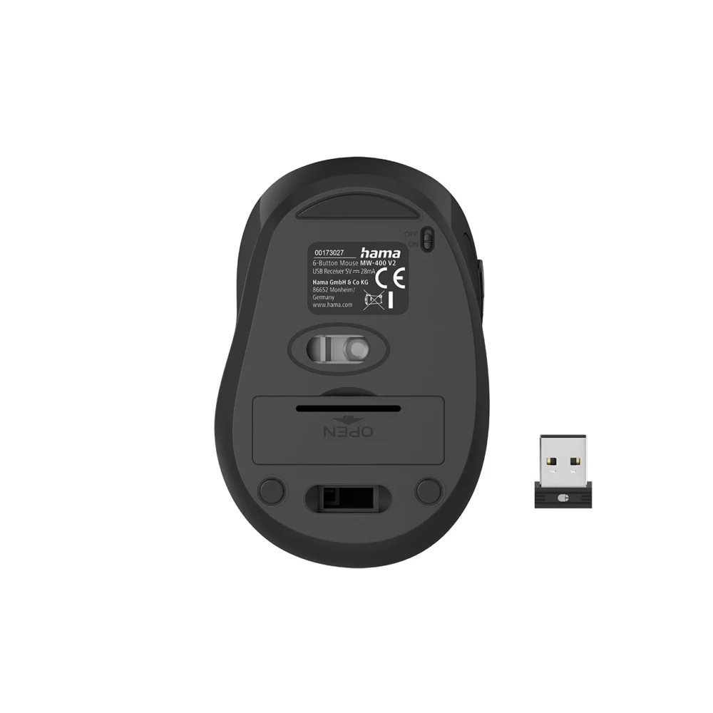 Hama MW-400 V2 Wireless Mouse for Laptop - Blueeng