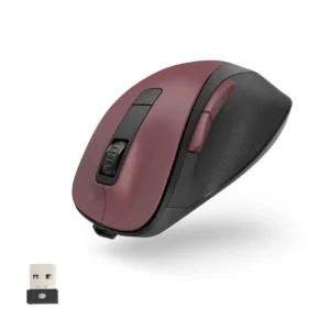 Hama MW-500 V2 Wireless Mouse with Battery - Burgundyeng