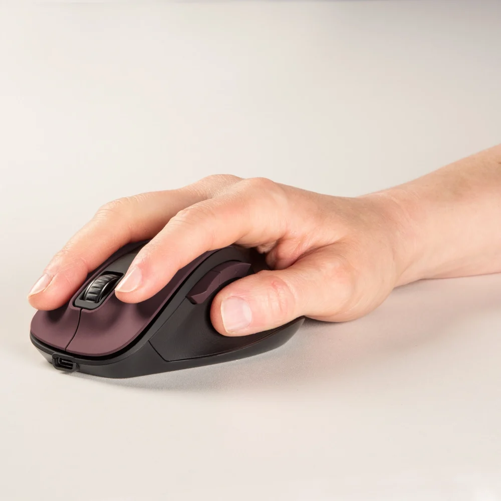 Hama MW-500 V2 Wireless Mouse with Battery - Burgundyeng