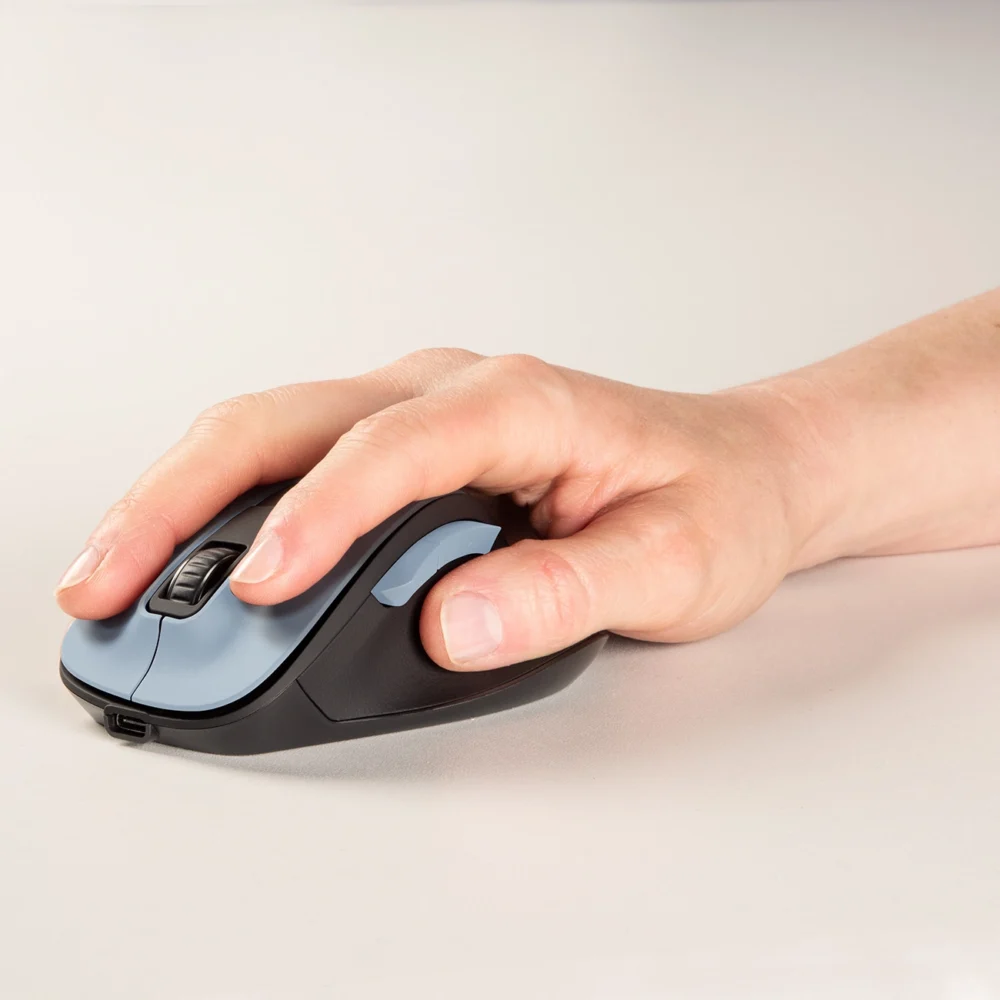 Hama MW-500 V2 Wireless Mouse with Rechargeable Battery - Light Blueeng