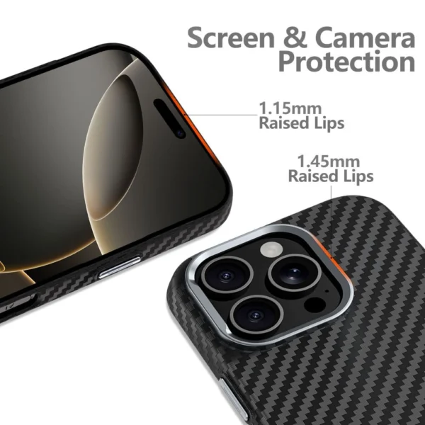 Tech-Protect Ion Carbon MagSafe iPhone 16e Case - Black/Greyeng