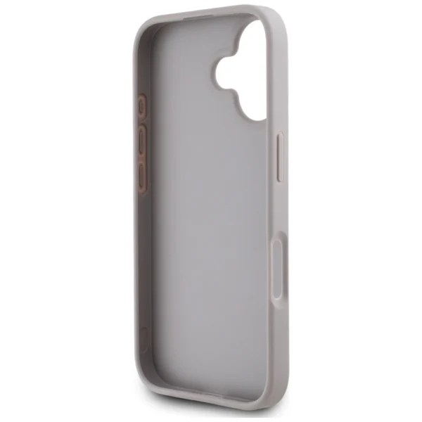 Guess Grained Roses Big 4G Logo iPhone 16 Case - Purpleeng