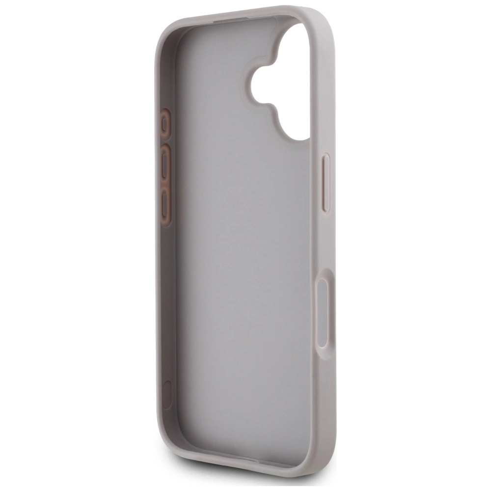 Guess Grained Roses Big 4G Logo iPhone 16 Case - Purpleeng