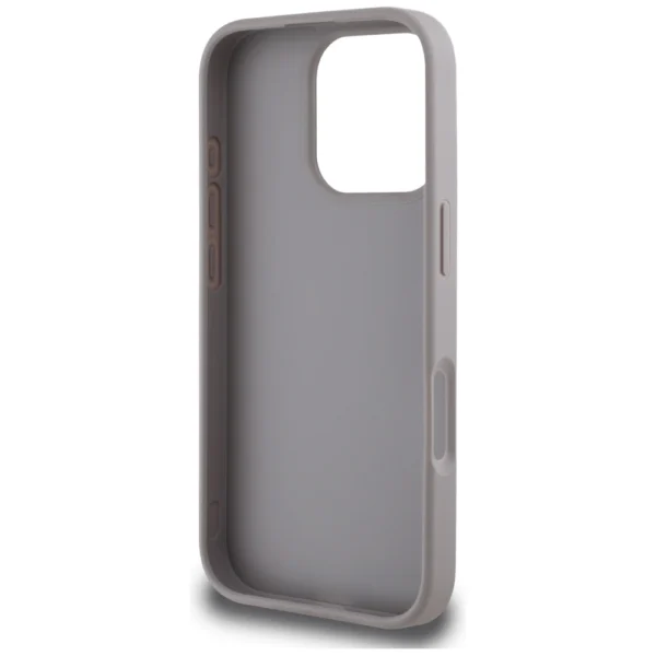 Guess Grained Roses Big 4G Logo iPhone 16 Pro Max Case - Purpleeng